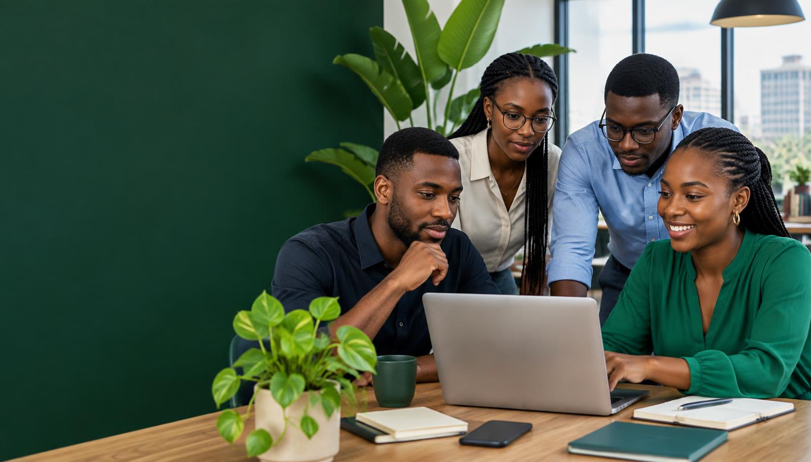 African professionals learning and collaborating at the Academy